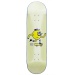 Blast Skates Pastel Yellow Debossed Mascot 8.5 Skateboard Deck